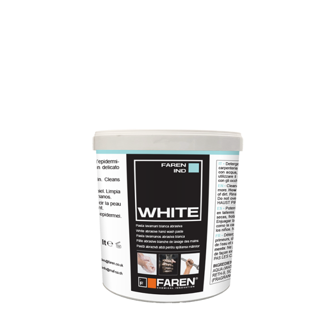 Pasta Crema Lavamani Bianca WHITE 4 kg - FAREN