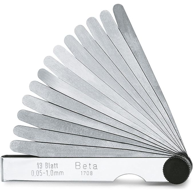 Spessimetro Beta 1708/20 modello tascabile a 20 lame con spessore da 0.05 mm a 1 mm