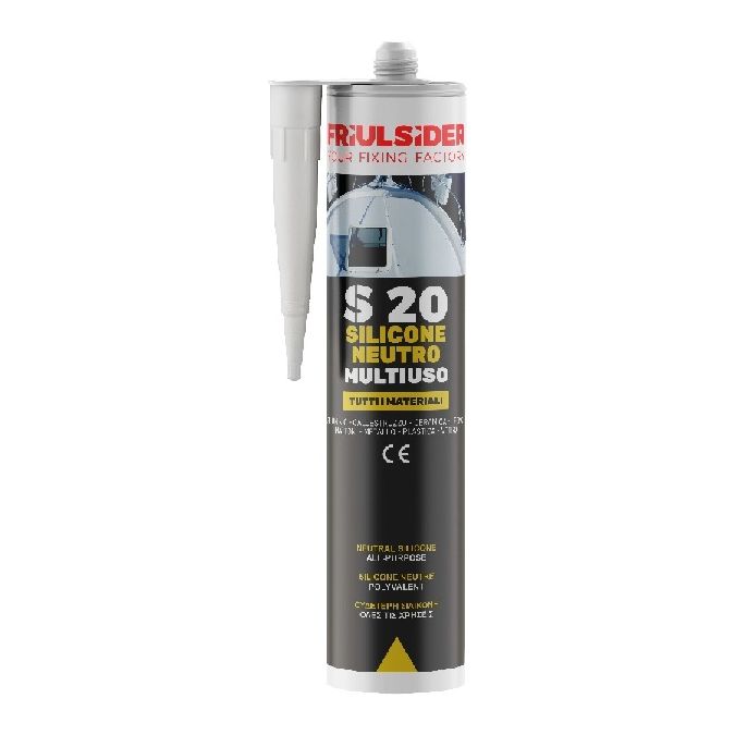 FRIULSIDER SILICONE NEUTRO MULTIUSO BIANCO S2001