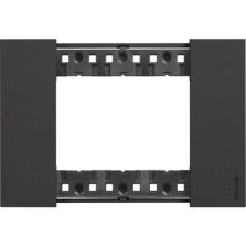 BTICINO LIVING NOW PLACCA 3 MODULI NERA KA4803KG