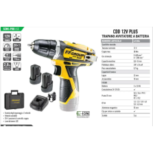 Trapano avvitatore a batteria 12V + 2 batterie