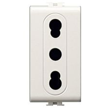 ELETTROCANALI - Presa di Corrente Bivalente Easy  2P+T 10/16amp