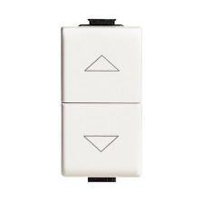 ELETTROCANALI - Doppio Pulsante Easy Interbloccato Bianco