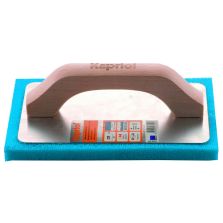 Frattone GommaSpugna Manico Legno Blu - Kapriol