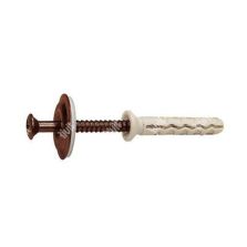Vite con rondella inox TDM RAL8017 con tassello d. 6,0.RVX-B RIVIT