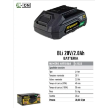 Batteria al litio 20V 2.0AH