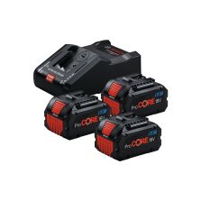 BOSCH KIT 3 BATTERIE 8.0AH PROCORE +CARICABATTERIA