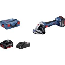 SMERIGLIATRICE BATTERIA BOSCH GWS 18V-8 + 2 BATTERIE 4.0AH