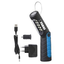 Lampada torcia a led ricaricabile garage officina auto nautica Fervi 0597