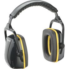 Cuffie Antirumore DPI Auricolari NERI Attenuazione Riduzione Rumore 29 bB SNR con Archetto Regolabile Imbottito modello C3N