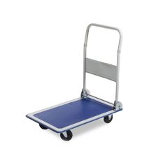 Carrello con Pianale e Manico Pieghevole Portata 150 Kg 4 Ruote Trasporto Pacchi
