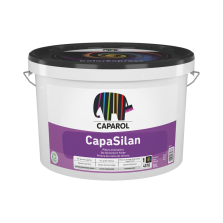 Caparol CapaSilan Bianco 10 lt – Pittura Minerale a Resina Siliconica Antiriflesso – Ideale per Soffitti e Grandi Pareti in Luce Radente