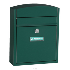 Arregui – Cassetta postale da esterno in acciaio galvanizzato – Dimensione S (DIN A5) – Facile da montare – Tenuta stagna – Portanome incluso