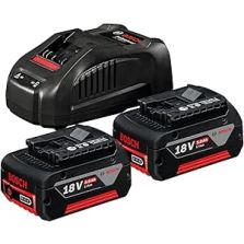 BOSCH KIT 2 BATTERIE GBA 18V 5.0AH + CARICABATTERIA GAL 1880 CV PROFESSIONAL