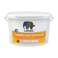 Caparol CapaGrund Universal 10 lt – Fondo Fissativo Pigmentato Bianco ad Alta Copertura – Primer Uniformante per Esterni ed Interni