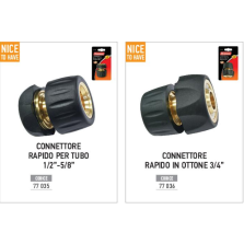 Connettore Rapido in Ottone per tubo Irrigazione