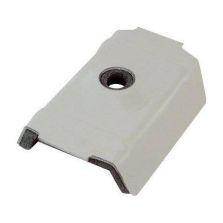 Cappellotto acciaio bianco grigio RAL9002 con guarnizione PE espanso Greca 20 x 36 per pannelli Coibentati