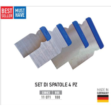 Set Spatole Acciaio 4pz