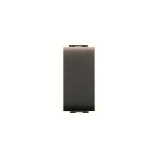 ELETTROCANALI - Falso Polo Copriforo Mylife Nero Compatibile Serie Bticino Livinglight