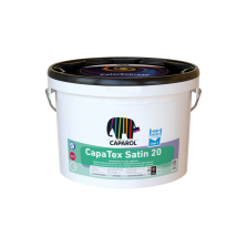 Caparol Capatex Satin 20 Bianco – Smalto Murale Acrilico Satinato Classe 1 – Super Lavabile e Resistente per Interni di Pregio