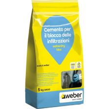 Cemento Rapido per Infiltrazioni in Pressione weberdry bloc kg. 5 – Saint-Gobain Weber