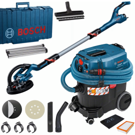 Set combinato Bosch GTR 55-225 + GAS 35 M AFC  Aspiratore + Levigatrice Murale