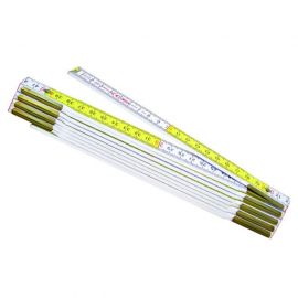 Doppiometro Professionale Legno Bicolore 2mt