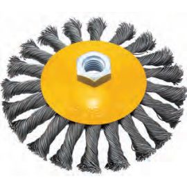 Spazzola conica con nodi attorcigliati M14 