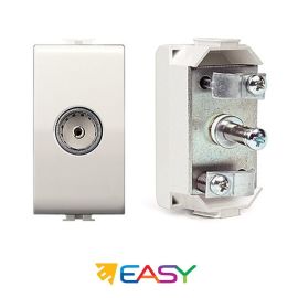 ELETTROCANALI -  Presa Coassiale TV Easy Femmina Passante/Finale