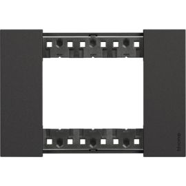 BTICINO LIVING NOW PLACCA 3 MODULI NERA KA4803KG