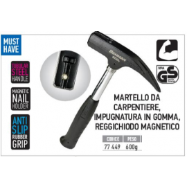 Martello Carpentiere Magnetico in gomma