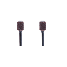DREMEL 2 Cilindri abrasivi diametro 6,4 mm grana 60 con mandrino e gambo (art.430)