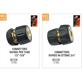 Connettore Rapido in Ottone per tubo Irrigazione