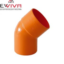 Curva arancio Superplastica 45 °