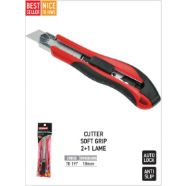 Cutter Taglierino 18mm Ergonomico