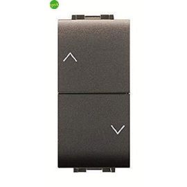 ELETTROCANALI - Doppio Pulsante Mylife Interbloccato Nero