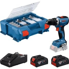 Bosch trapano avvitatore GSB 18V-65 , 2 batterie 4.0AH , caricabatterie, valigetta e 82 accessori