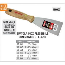 Spatola Superflessibile - Inox