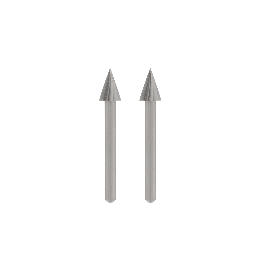 Set 2 frese coniche alta velocità ø 6,4 mm Dremel (art.125)