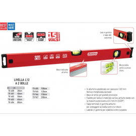 Livella Professionale 2 Bolle Antishock