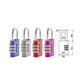 LUCCHETTO ARCO A COMBINAZIONE ISEO 30MM