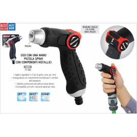 Pistola in Metallo Getto regolabile