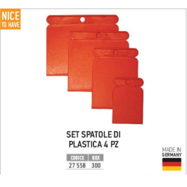 Set Spatole Plastica 4pz