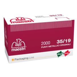 Punti metallici ramati per aggraffatrici MAESTRI 35/19 1107007