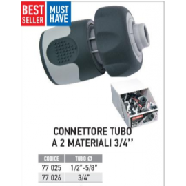 Raccordo innesto rapido per tubo irrigazione 