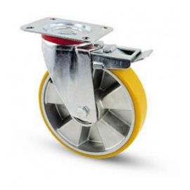 Ruota in Poliuretano girevole con Freno
