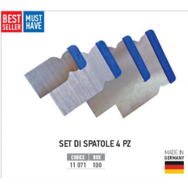 Set Spatole Acciaio 4pz