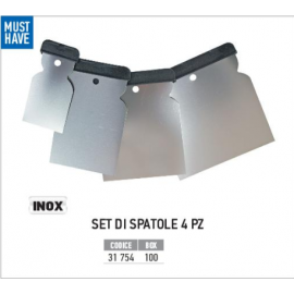 Set Spatole INOX 4pz