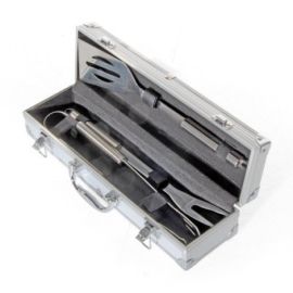 VALIGETTA 3 ACCESSORI BARBECUE IN ACCIAIO INOX