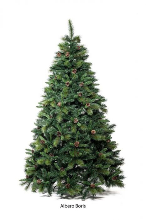 Albero Di Natale Con Pigne.180 Cm Boris Con Pigne